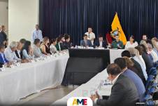 El pasado 28 de diciembre, en Machala, Daniel Noboa se reunió con dirigente de la AME.