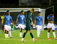 Jugadores de Ecuador lamentan la derrota ante Colombia en el Sudamericano Sub 20