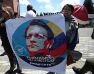 11/08/2023. Simpatizantes del asesinado candidato presidencial Fernando Villavicencio.