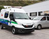 Imagen de una de las ambulancias entregadas.