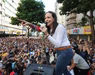 CARACAS, 10/10/2025.- Fotografía de archivo de la líder opositora de Venezuela María Corina Machado, ganadora del Premio Nobel de la Paz 2025 por su incansable labor en la promoción de los derechos democráticos del pueblo venezolano.