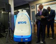 Presentación del robot de la policía de Nueva York llamado K5