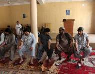 Personas donan sangre para las víctimas del terremoto en Kunar, Kandahar, Afghanistan este 1 de septiembre