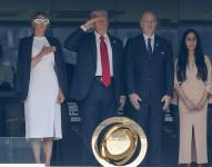 El presidente de Estados Unidos, Donald Trump, está presente en la final del Mundial de Clubes.