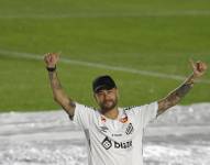 Neymar entrenó por primera vez con el Santos FC.