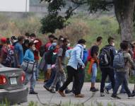 Migrantes en la frontera de Estados Unidos. Foto: AP/Archivo