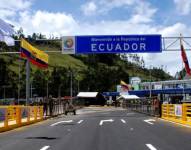 Una imagen del puente internacional de Rumichaca, frontera entre Ecuador y Colombia.