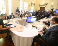 Daniel Noboa durante un Consejo de Seguridad en Guayaquil el pasado 4 de enero de 2024.