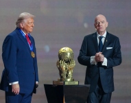 El presidente de Estados Unidos, Donald Trump, y el presidente de la FIFA, Gianni Infantino.