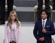 (izq) Daysuris Vásquez junto con Nicolás Petro (der)