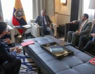 La visita del líder ecuatoriano tuvo lugar días después de que el Gobierno de México suspendiera de forma temporal la entrega de visas. EFE