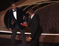 Momento en el que Will Smith abofetea a Chris Rock durante la ceremonia de los premios Óscar.