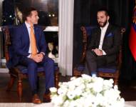 Los mandatarios de Ecuador, Daniel Noboa, y de El Salvador, Nayib Bukele.