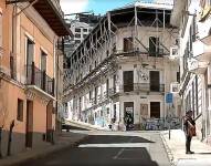 Imagen de la casa patrimonial que se encuentra abandonada.