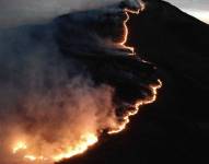 Incendio en el Parque Nacional Cotacachi