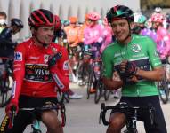 Primoz Roglic y Richard Carapaz.