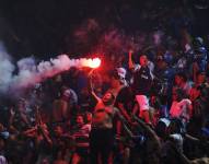 Hinchada de Emelec en el Clásico del Astillero