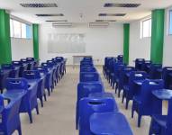 Imagen referencial. Foto de un aula de una unidad educativba en Manta.