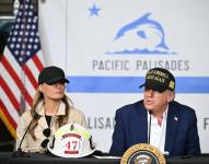 Rueda de prensa del presidente Donald Trump, en Los Angeles.