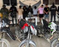 Imagen de siete detenidos por la Policía Nacional en Playas.