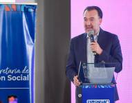 Pabel Muñoz en un evento municipal del 8 de septiembre del 2025.