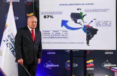 Fotografía cedida del ministro del Interior, Justicia y Paz, Diosdado Cabello, en Caracas