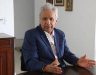 El expresidente de Ecuador Lenín Moreno durante una entrevista con EFE el 21 de febrero de 2024.