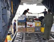 Transporte de alimentos destinados para Galápagos.