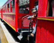 Uno de los trabajadores del Tren Naríz del Diablo Alausí.