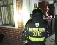 Casa del sur de Quito donde ocurrió una deflagración.