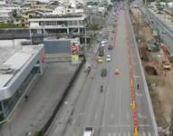 Cierre temporal en la Av. Juan Tanca Marengo, este jueve 6 de noviembre de 2025.
