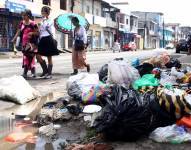 En El Recreo hay acumulación de basura. La situación empeora cuando llueve.