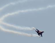 Foto de archivo de un caza MIG ruso.