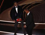 Momento en el que Will Smith abofetea a Chris Rock durante la ceremonia de los premios Óscar.