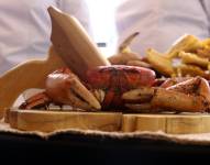 Foto referencial al cangrejo rojo.