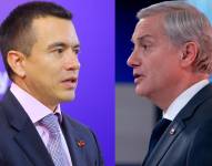 Combo de fotografías de archivo que muestran al presidente de Ecuador, Daniel Noboa (i) y al gobernante electo de Chile, José Antonio Kast (d).