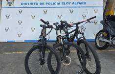 La Policía Nacional recuperó las bicicletas sustraídas.
