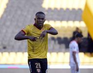 Jhonne Quiñónez anotó el gol de la victoria de Barcelona SC ante Libertad.