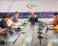 La sesión del Pleno de la Judicatura, en Quito.