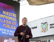 Imagen de Daniel Noboa, presidente del Ecuador, en Santo Domingo el 20 de febrero