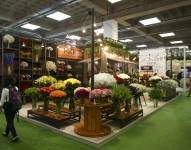 Vista de la feria de flores Expo Flor, en Quito