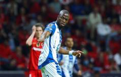 Enner Valencia en un partido con el Pachuca de México