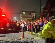 Lugar donde ocurrió el hecho violento, en el sur de Quito.