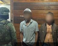 Imagen de los dos presuntos integrantes de Comandos de la Frontera.