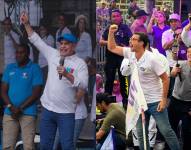 Imagen de Ricardo Patiño, asambleísta electo por el correísmo en el Distrito 1 de Guayas y Andrés Guschmer, legislador electo por ADN en el Distrito 2 de Guayas.