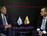 El presidente ecuatoriano Guillermo Lasso, se reunió este sábado con sus colegas de Guatemala, Alejandro Giammattei. Presidencia Ecuador