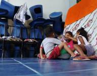 Imagen de archivo de damnificados en Esmeraldas por inundaciones.