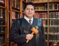 Imagen del juez David Jacho en la Corte Nacional de Justicia.