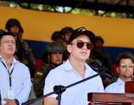 Daniel Noboa en la Base Naval de Salinas, el 23 de febrero de 2024