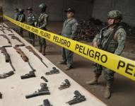 La Policía revela un mecanismo para legalizar armas que entran de contrabando a Ecuador